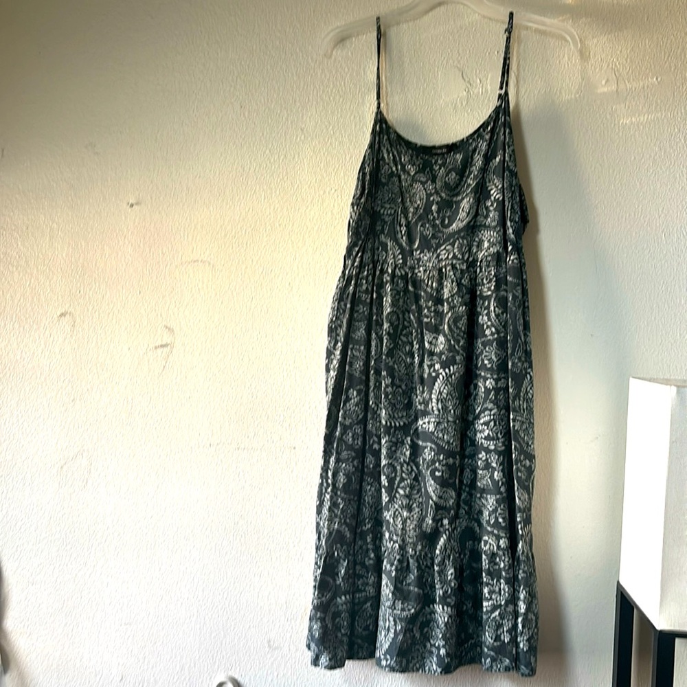 Forever 21 Grey Midi Dress Chic
